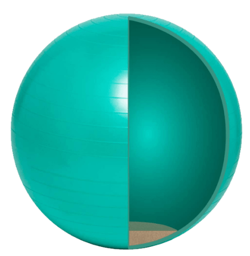 45cm Balance Ball No-Roll Weighted Seat 1-min